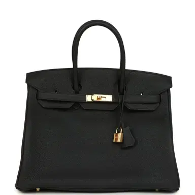 HERMÈS Hermes Birkin 35 Black Togo Gold Hardware | Thumbnail 1