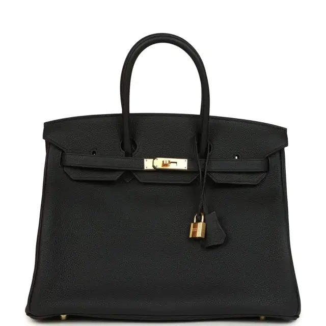 hermes Hermes Birkin 35 Black Togo Gold Hardware