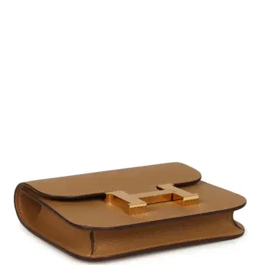 HERMÈS Hermes Constance Slim Wallet Biscuit Epsom Gold Hardware | Thumbnail 6