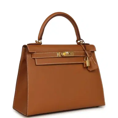 HERMÈS Hermes Kelly Sellier 28 Gold Epsom Gold Hardware | Thumbnail 2 HERMÈS Hermes Kelly Sellier 28 Gold Epsom Gold Hardware | Thumbnail 2