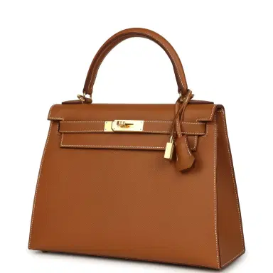 HERMÈS Hermes Kelly Sellier 28 Gold Epsom Gold Hardware | Thumbnail 3 HERMÈS Hermes Kelly Sellier 28 Gold Epsom Gold Hardware | Thumbnail 3