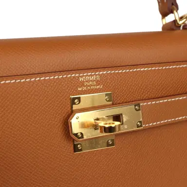 HERMÈS Hermes Kelly Sellier 28 Gold Epsom Gold Hardware | Thumbnail 7 HERMÈS Hermes Kelly Sellier 28 Gold Epsom Gold Hardware | Thumbnail 7