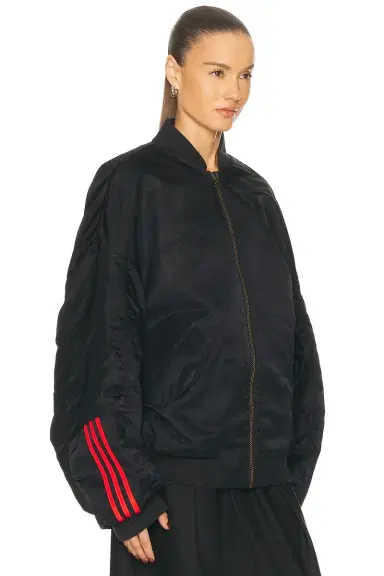 adidas Originals x Willy Chavarria Satin Bomber Jacket | Thumbnail 3 adidas Originals x Willy Chavarria Satin Bomber Jacket | Thumbnail 3