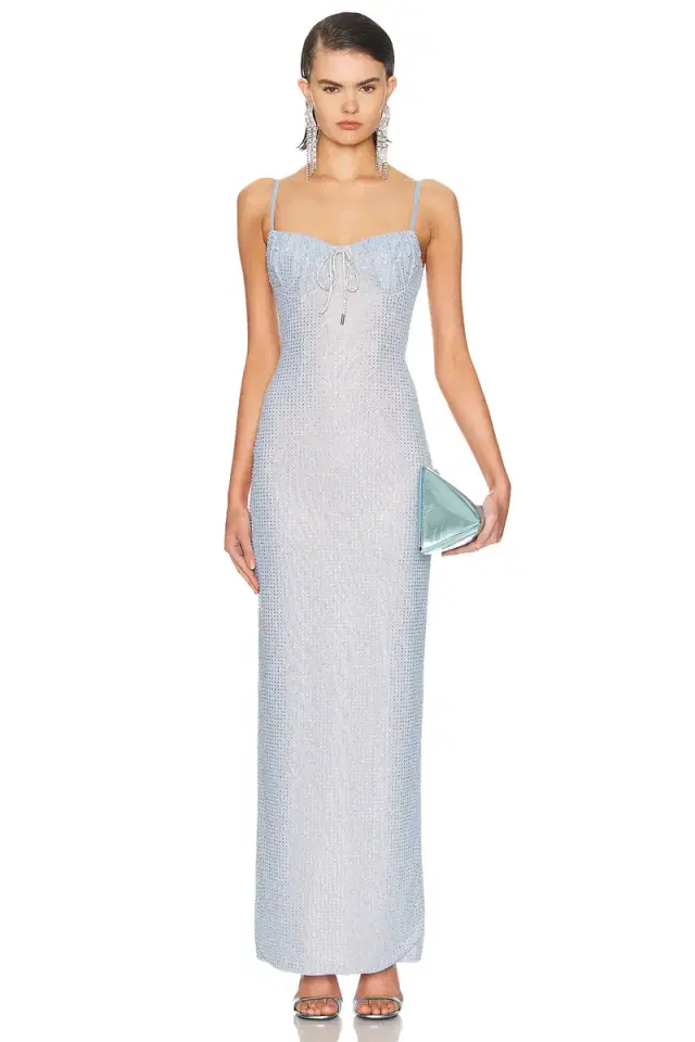 AREA Crystal Hotfix Gown