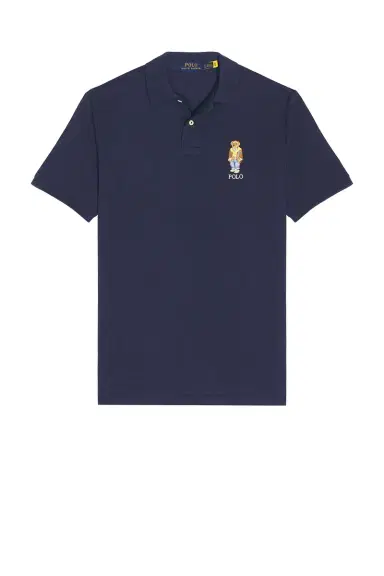 Polo Ralph Lauren Short Sleeve Basic Mesh Novelty Bear Polo | Thumbnail 6
