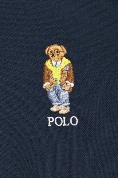 Polo Ralph Lauren Short Sleeve Basic Mesh Novelty Bear Polo | Thumbnail 7