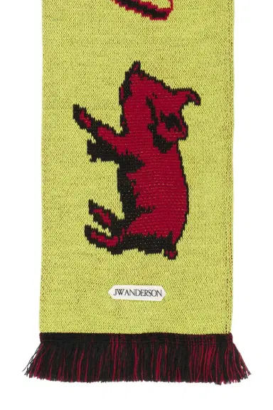 JW Anderson Piglet Football Scarf | Thumbnail 4 JW Anderson Piglet Football Scarf | Thumbnail 4