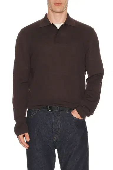 SAMSOE SAMSOE Sarowan Long Sleeve Polo | Thumbnail 3