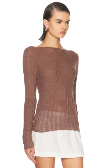 Deiji Studios Open Work Long Sleeve Top | Thumbnail 2 Deiji Studios Open Work Long Sleeve Top | Thumbnail 2