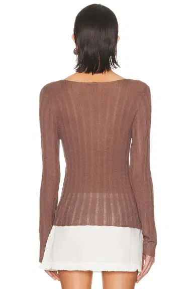 Deiji Studios Open Work Long Sleeve Top | Thumbnail 3 Deiji Studios Open Work Long Sleeve Top | Thumbnail 3
