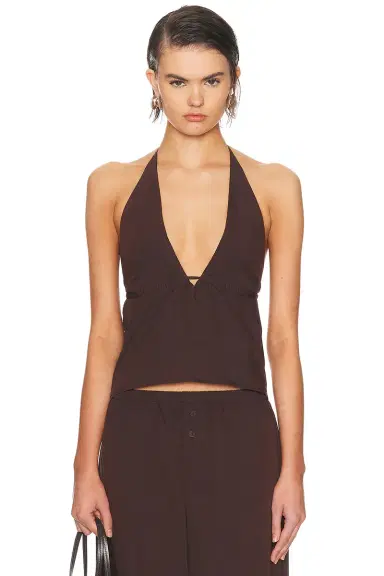 Deiji Studios Button Halter Top | Thumbnail 1 Deiji Studios Button Halter Top | Thumbnail 1