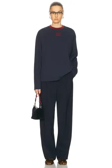 Miu Miu Wool Superfine Pant | Thumbnail 5