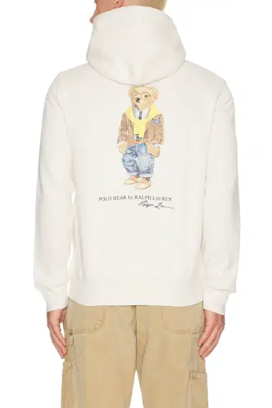 Polo Ralph Lauren Fleece Polo Script Heritage Bear Hoodie | Thumbnail 3