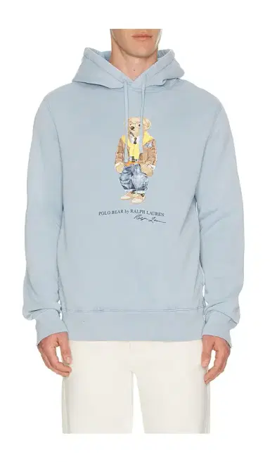 Polo Ralph Lauren Fleece Resin Washed Heritage Bear Hoodie | Thumbnail 1 Polo Ralph Lauren Fleece Resin Washed Heritage Bear Hoodie | Thumbnail 1