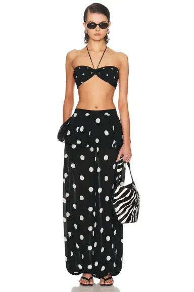 ADRIANA DEGREAS Polka Dot Bandeau Top | Thumbnail 4 ADRIANA DEGREAS Polka Dot Bandeau Top | Thumbnail 4