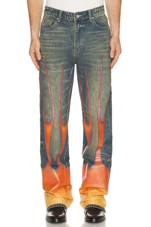 Flame Denim Pants
