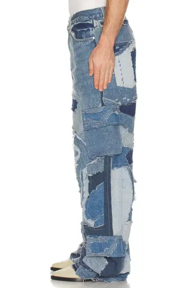 Who Decides War by Ev Bravado Unearthed Denim Cargo Pants | Thumbnail 3 Who Decides War by Ev Bravado Unearthed Denim Cargo Pants | Thumbnail 3