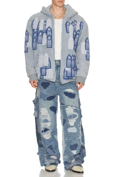 Who Decides War by Ev Bravado Unearthed Denim Cargo Pants | Thumbnail 5 Who Decides War by Ev Bravado Unearthed Denim Cargo Pants | Thumbnail 5