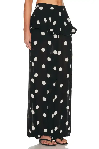 ADRIANA DEGREAS Polka Dot Peplum Pant | Thumbnail 2 ADRIANA DEGREAS Polka Dot Peplum Pant | Thumbnail 2