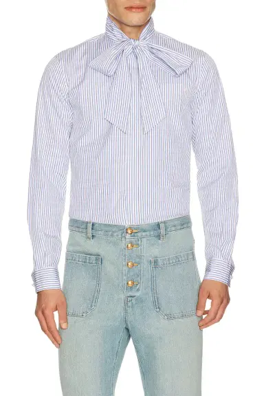 Valentino Classic Stripe Long Sleeve Shirt | Thumbnail 1