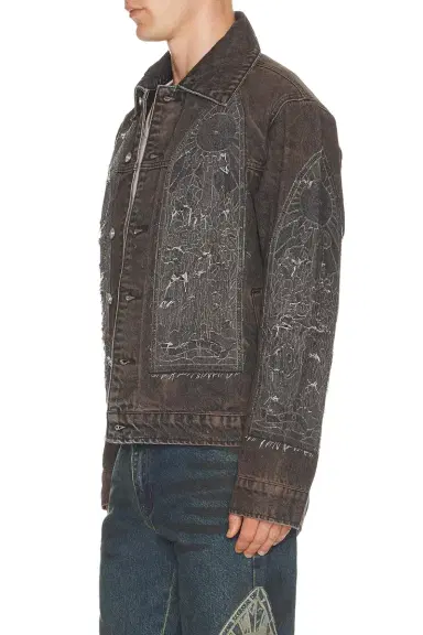 Who Decides War by Ev Bravado Mechanic Trucker Jacket | Thumbnail 2 Who Decides War by Ev Bravado Mechanic Trucker Jacket | Thumbnail 2