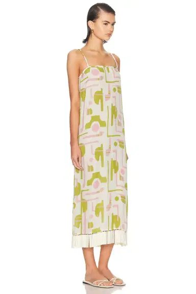 ADRIANA DEGREAS Fringe Midi Dress | Thumbnail 2 ADRIANA DEGREAS Fringe Midi Dress | Thumbnail 2
