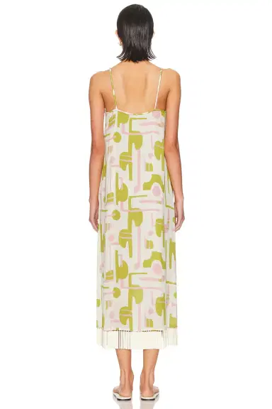 ADRIANA DEGREAS Fringe Midi Dress | Thumbnail 3 ADRIANA DEGREAS Fringe Midi Dress | Thumbnail 3