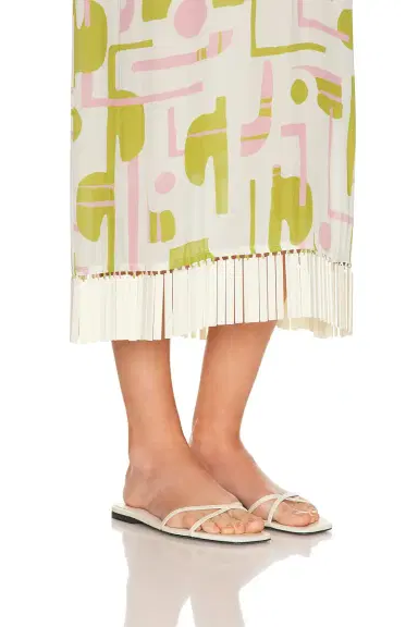 ADRIANA DEGREAS Fringe Midi Dress | Thumbnail 4 ADRIANA DEGREAS Fringe Midi Dress | Thumbnail 4