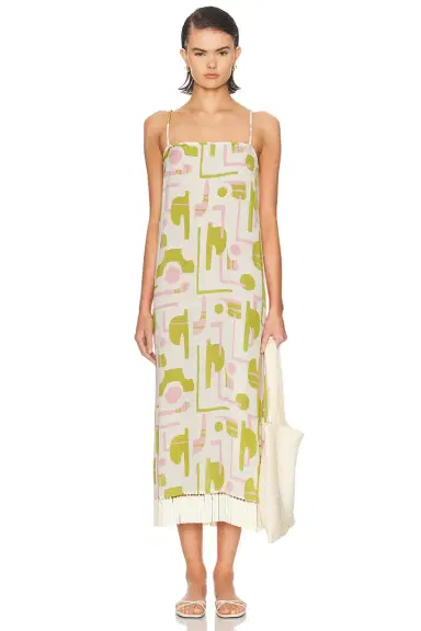 ADRIANA DEGREAS Fringe Midi Dress | Thumbnail 1 ADRIANA DEGREAS Fringe Midi Dress | Thumbnail 1