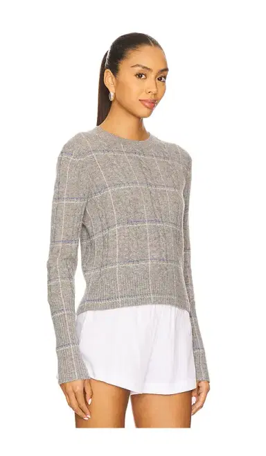 Guest In Residence Shrunken Check Crew Sweater | Thumbnail 2