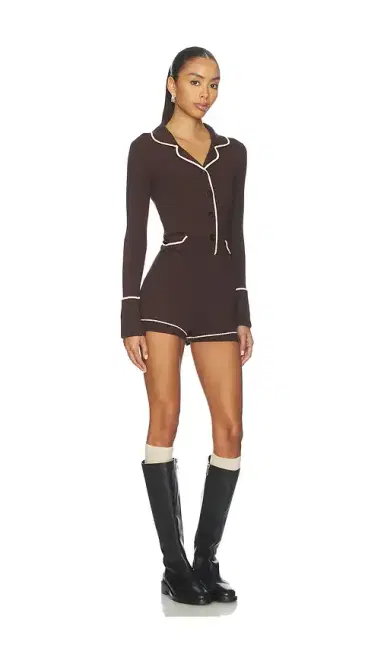 Monse Knitted Pajama Romper | Thumbnail 2