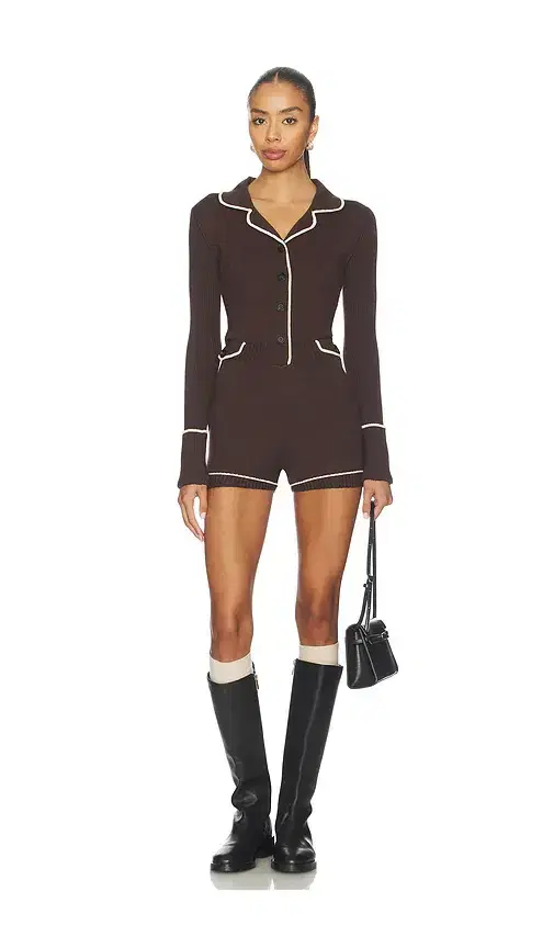 Monse Knitted Pajama Romper