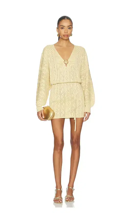 SPELL The Moss Knit Mini Dress