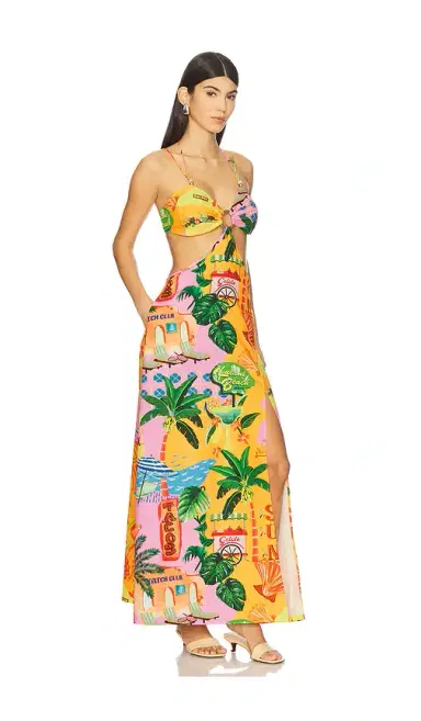 Kulani Kinis Beaded Cut Out Maxi Dress | Thumbnail 2