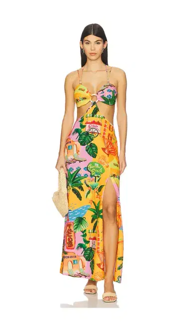 Kulani Kinis Beaded Cut Out Maxi Dress | Thumbnail 1