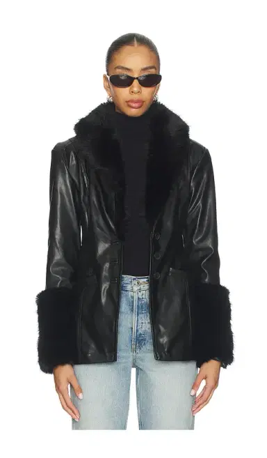 WeWoreWhat Faux Fur Collar Jacket | Thumbnail 2 WeWoreWhat Faux Fur Collar Jacket | Thumbnail 2