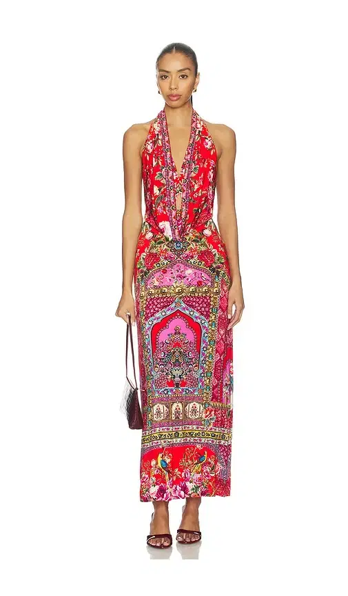 Deep Cowl Plunge Dress
