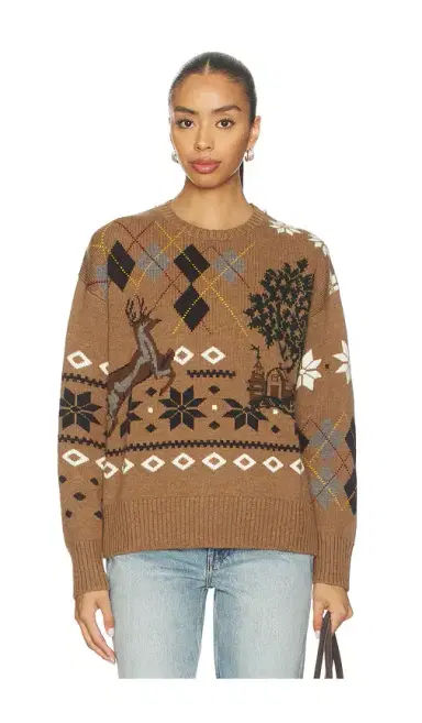 Monse Fair Isle Crewneck Sweater With Scarf | Thumbnail 2