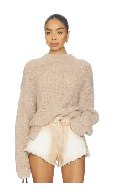 LaPointe Oversized Crew Neck Sweater | Thumbnail 1