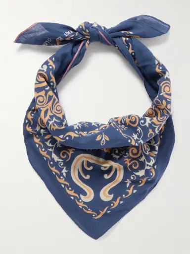 KAPITAL Antler Naja Printed Cotton-Voile Bandana - Men | Thumbnail 4