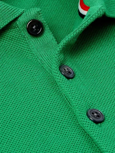 Thom Browne Logo-Appliquéd Striped Cotton-Piqué Polo Shirt - Men | Thumbnail 5 Thom Browne Logo-Appliquéd Striped Cotton-Piqué Polo Shirt - Men | Thumbnail 5