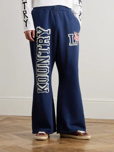 KAPITAL Printed Cotton-Blend Jersey Sweatpants - Men | Thumbnail 3