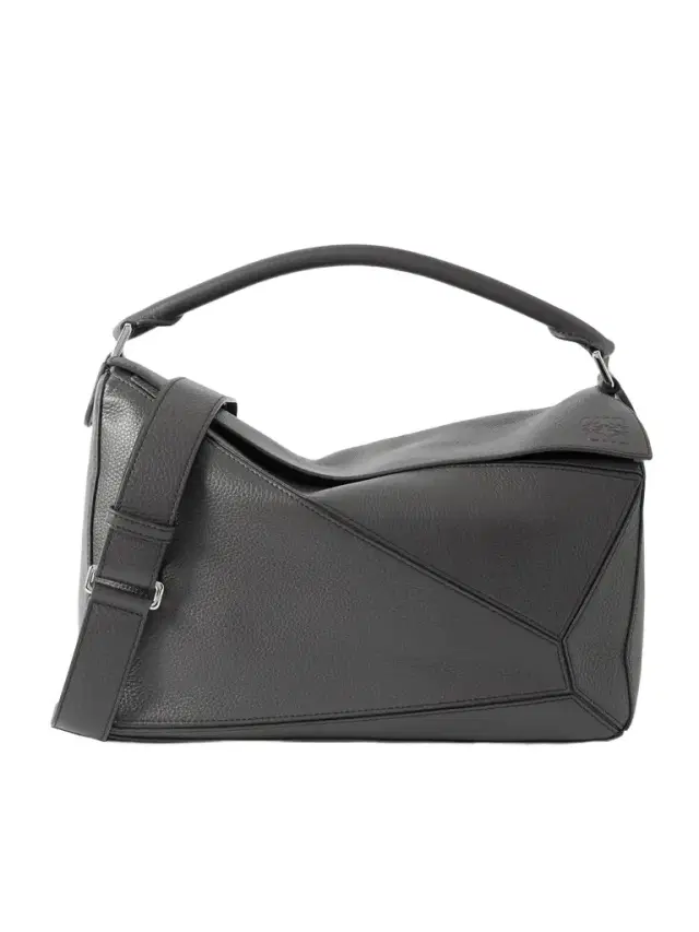 Puzzle Edge Large Logo-Debossed Full-Grain Leather Messenger Bag - Men