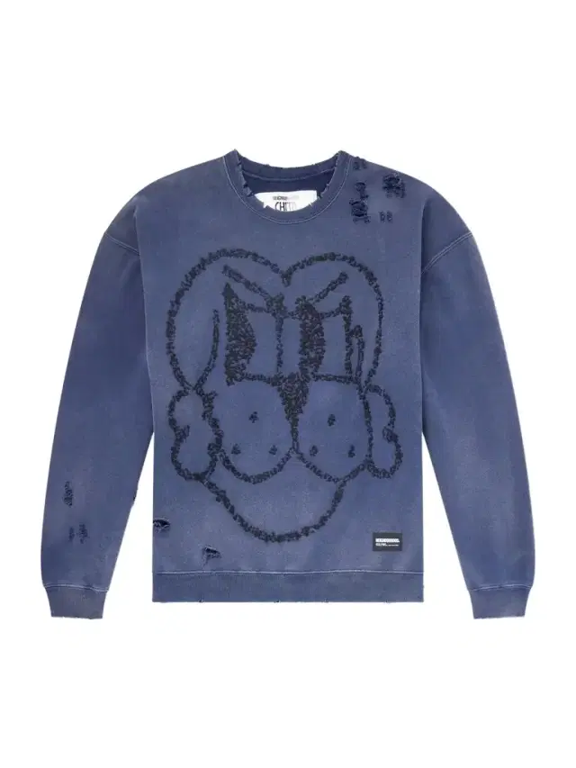 Neighborhood Chito Savage Distressed Embroidered Cotton-Jersey Sweatshirt - Men