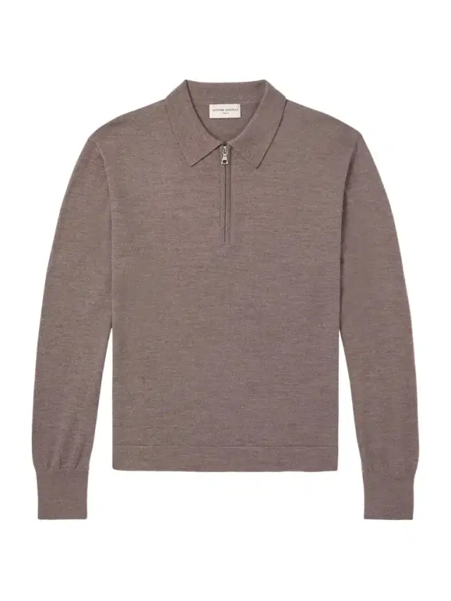 Bene Merino Wool Half-Zip Polo Shirt - Men