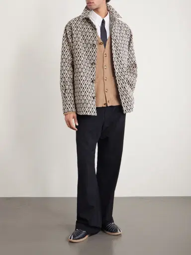 Valentino Garavani Toute La V Cotton-Blend Jacquard Jacket - Men | Thumbnail 2