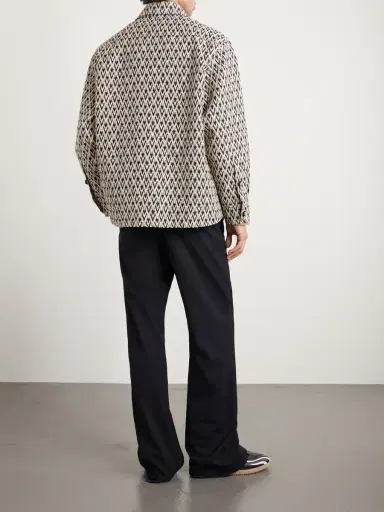 Valentino Garavani Toute La V Cotton-Blend Jacquard Jacket - Men | Thumbnail 4