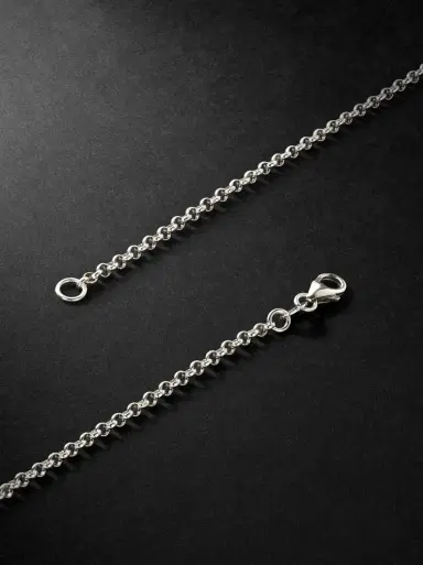 Foundrae 18-Karat White Gold Necklace - Men | Thumbnail 4