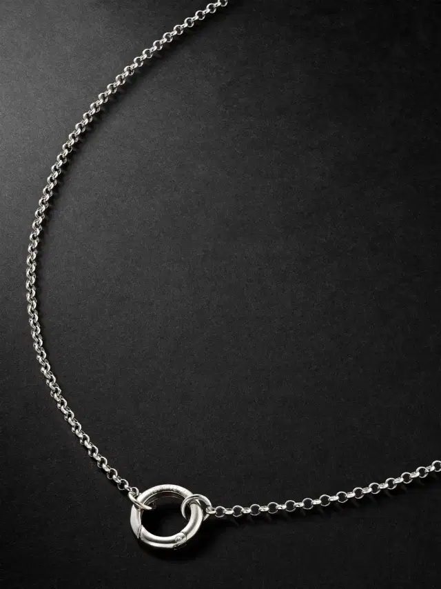 Foundrae 18-Karat White Gold Necklace - Men
