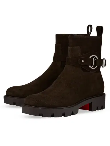 Christian Louboutin Women's Dianouchette Lug Booties - Cafe - Size 11 | Thumbnail 2 Christian Louboutin Women's Dianouchette Lug Booties - Cafe - Size 11 | Thumbnail 2